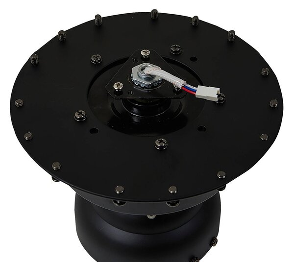 Wentylator sufitowy LED Lucande Omendo, czarny, DC, cichy, CCT Omendo Lucande, możliwość ściemniania, czarny, salon / jadalnia, metal, nowoczesny