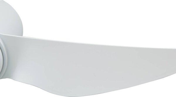 Wentylator sufitowy Lindby Aulo, biały, DC, cichy, Ø 123 cm Aulo, biały / opal, salon / jadalnia, metal, nowoczesny
