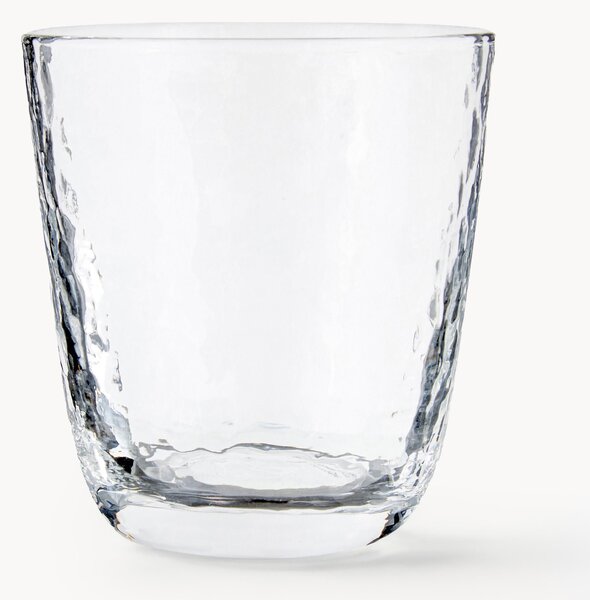 Szklanka ze szkła dmuchanego Hammered, 4 szt