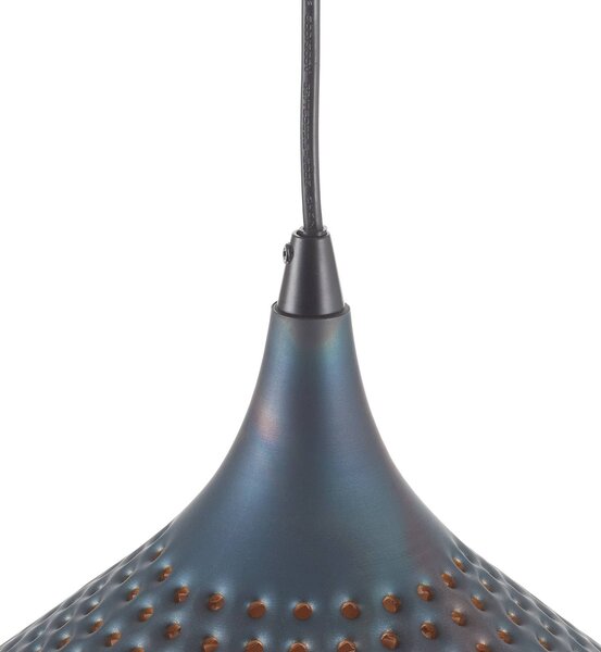ZIJLSTRA Lampa wisząca Punchray, możliwość ściemniania, brązowy / rdzawy, salon / jadalnia, metal, orientalny / marokański