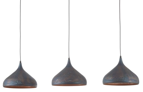 ZIJLSTRA Lampa wisząca Punchray, możliwość ściemniania, brązowy / rdzawy, salon / jadalnia, metal, orientalny / marokański