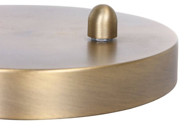 Steinhauer Lampa stołowa LED Mexlite, możliwość ściemniania, brązowy / mosiężny, salon / jadalnia, metal, nowoczesny