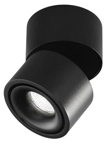 Egger Licht Reflektor sufitowy LED Clippo S firmy EGG, czarny S, możliwość ściemniania, czarny, biuro, aluminium, nowoczesny