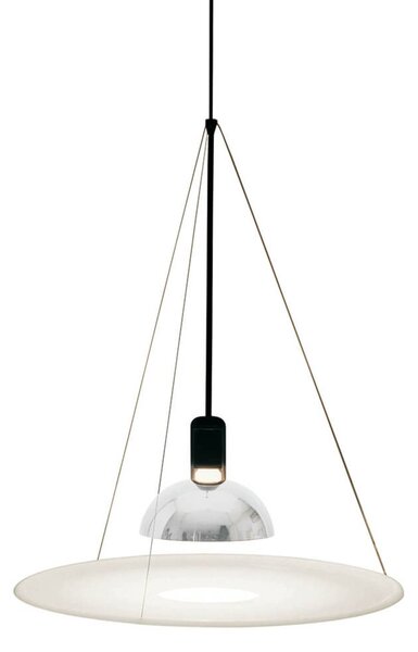 FLOS Lampa wisząca designerska FRISBI, możliwość ściemniania, biały / opal, salon / jadalnia, tworzywo sztuczne, design