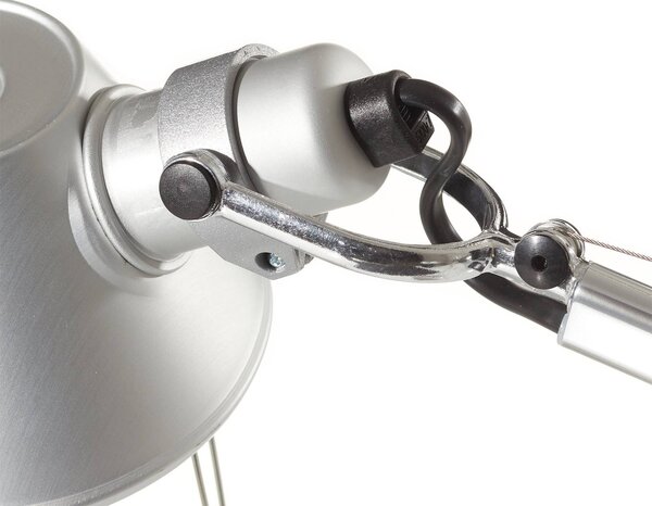 Artemide Lampa stołowa Tolomeo Micro, aluminiowy / szary / cynkowy, biuro, aluminium, design