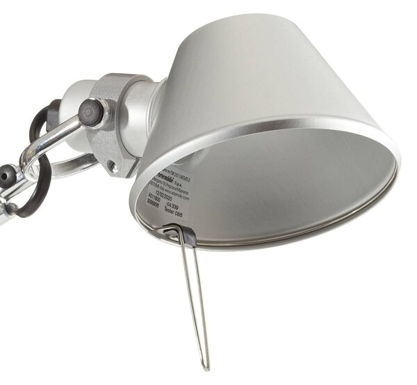Artemide Lampa stołowa Tolomeo Micro, aluminiowy / szary / cynkowy, biuro, aluminium, design