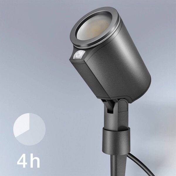STEINEL Spot Garden SC spot LED z czujnikiem, czarny, aluminium, nowoczesny