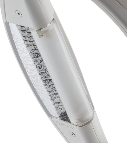 Artemide Kinkiet designerski Mesmeri, możliwość ściemniania, biały / opal, salon / jadalnia, aluminium, design