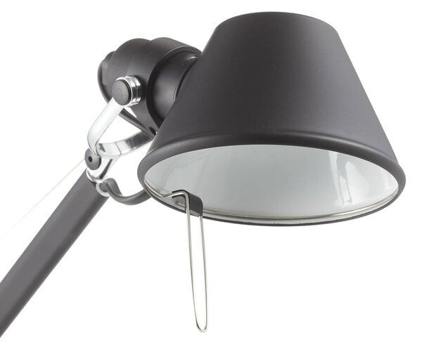 Artemide Lampa stołowa Tolomeo Micro, czarny, biuro, aluminium, design