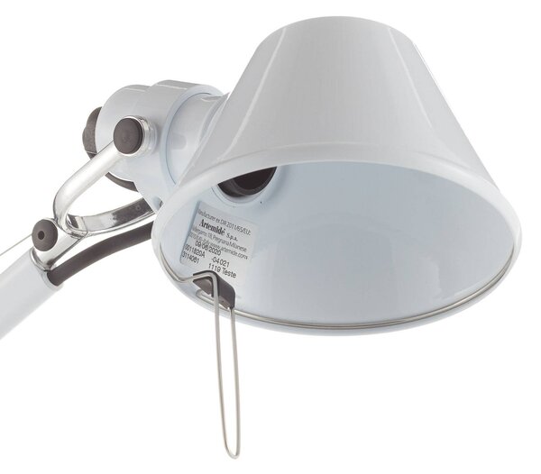 Artemide Lampa stołowa Tolomeo Micro, biały / opal, biuro, aluminium, design