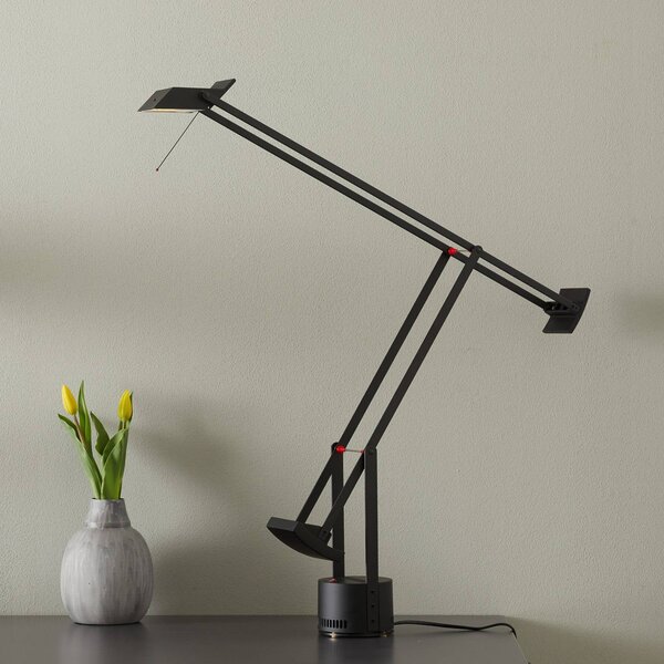 Artemide Lampa stołowa Tizio, możliwość ściemniania, czarny, biuro, tworzywo sztuczne, design