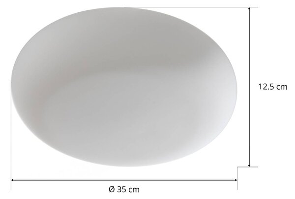 Artemide Kinkiet designerski Itka, możliwość ściemniania, biały / opal, salon / jadalnia, szkło, nowoczesny