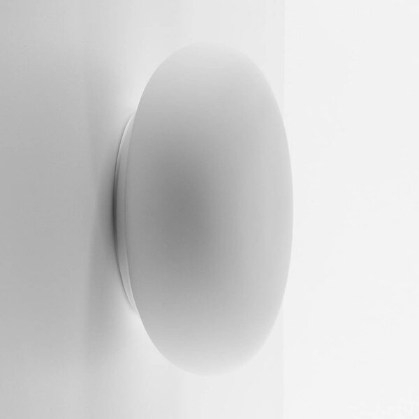Artemide Kinkiet designerski Itka, możliwość ściemniania, biały / opal, salon / jadalnia, szkło, nowoczesny