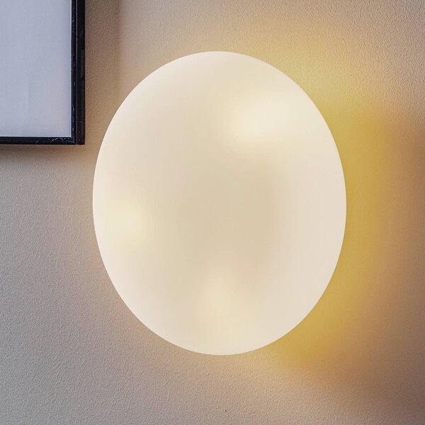 Artemide Kinkiet designerski Itka, możliwość ściemniania, biały / opal, salon / jadalnia, szkło, nowoczesny
