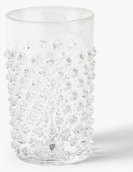 Szklanka ze szkła dmuchanego Hobnail, 6 szt
