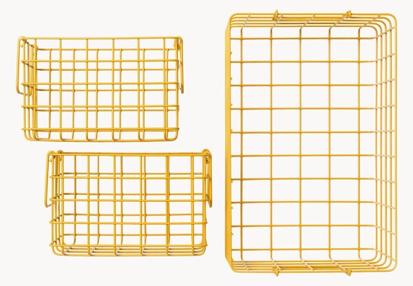 Komplet koszy do przechowywania z metalu The Baskets, 3 elem