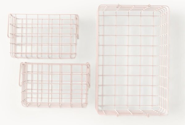 Komplet koszy do przechowywania z metalu The Baskets, 3 elem