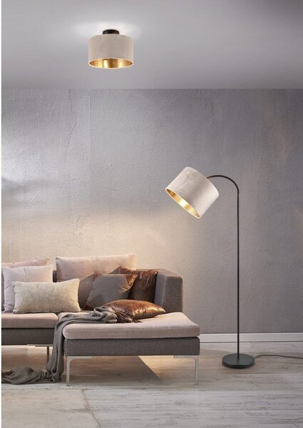 Czarno-beżowa lampa sufitowa ø 30 cm Julieta – Trio