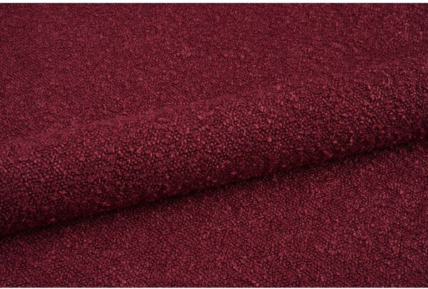 Bordowa sofa z materiału bouclé 230 cm Essen – Cosmopolitan Design