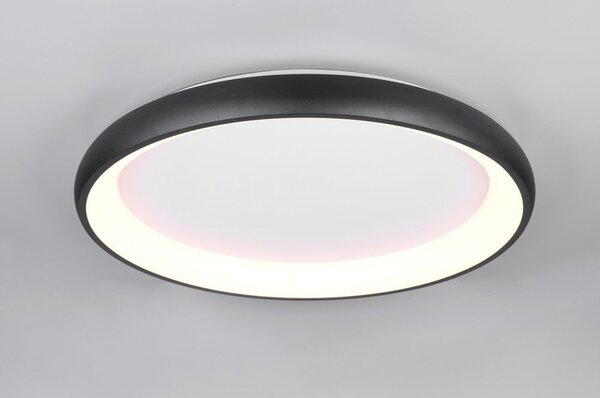 Czarna lampa sufitowa LED ze ściemniaczem Cardona – Trio