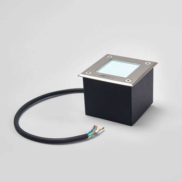 FARO BARCELONA Oprawa wpuszczana w podłogę LED LED-18, IP67 LED-18, aluminiowy / szary / cynkowy, aluminium, nowoczesny