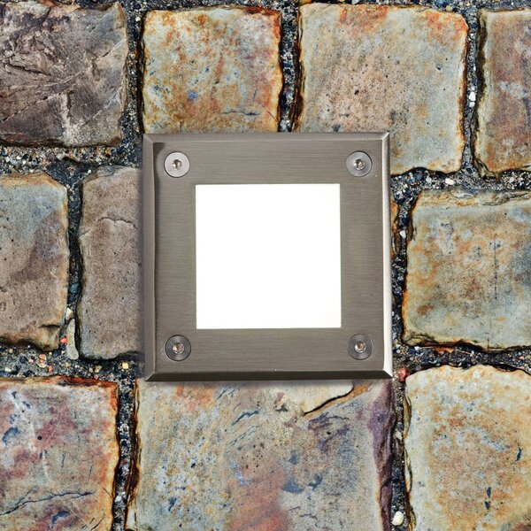 FARO BARCELONA Oprawa wpuszczana w podłogę LED LED-18, IP67 LED-18, aluminiowy / szary / cynkowy, aluminium, nowoczesny