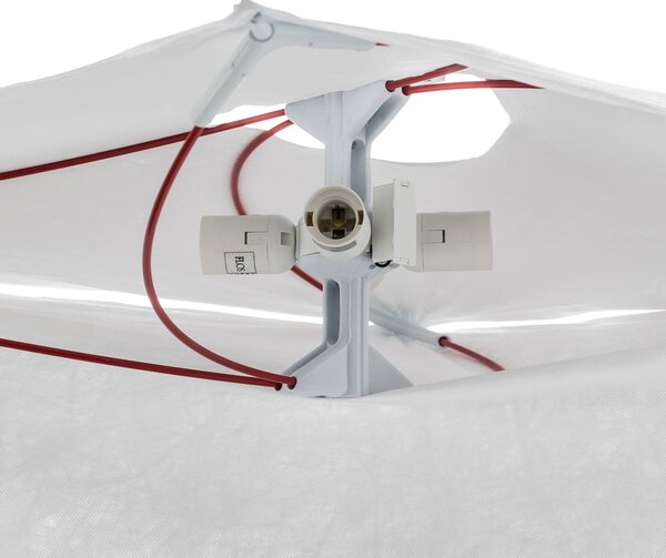 FLOS Lampa sufitowa designerska ARIETTE, możliwość ściemniania, biały / opal, salon / jadalnia, tkanina / materiał / jedwab, design