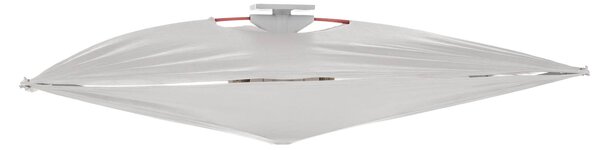 FLOS Lampa sufitowa designerska ARIETTE, możliwość ściemniania, biały / opal, salon / jadalnia, tkanina / materiał / jedwab, design