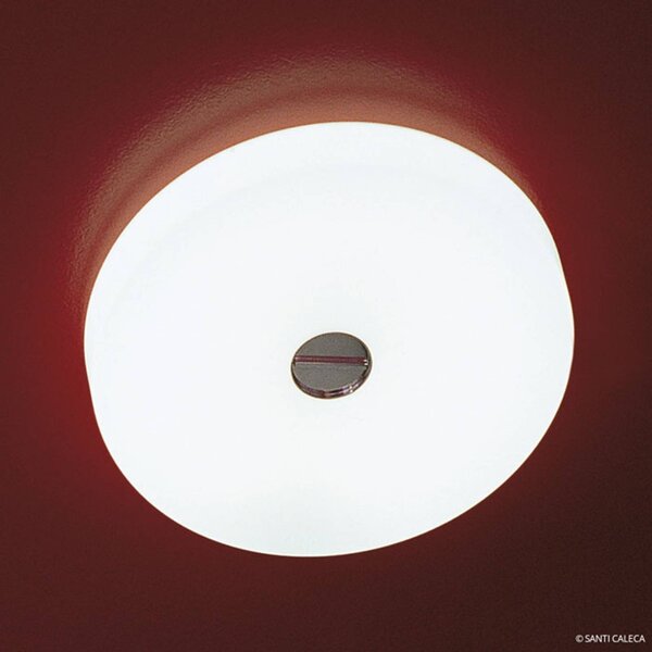 FLOS Lampa sufitowa BUTTON, możliwość ściemniania, biały / opal, salon / jadalnia, szkło, design