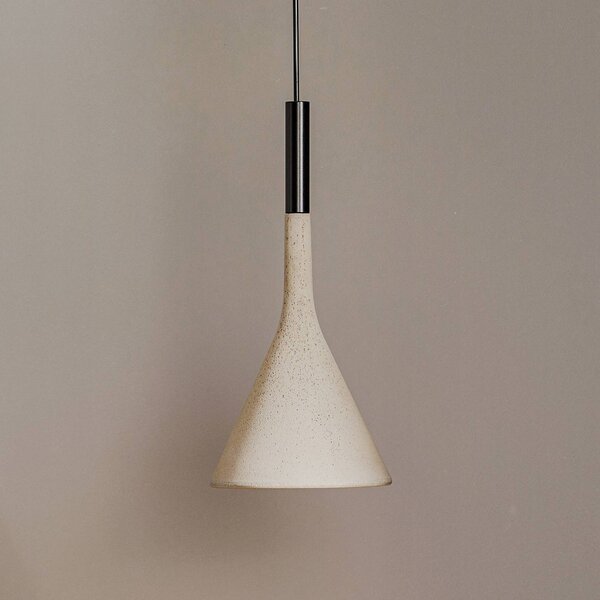 Foscarini Lampa wisząca Aplomb, możliwość ściemniania, aluminiowy / szary / cynkowy, kuchnia, beton, design