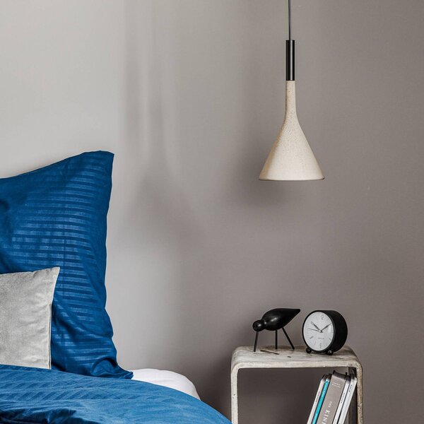Foscarini Lampa wisząca Aplomb, możliwość ściemniania, aluminiowy / szary / cynkowy, kuchnia, beton, design