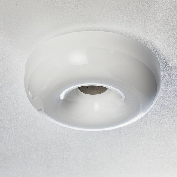 Foscarini Lampa sufitowa designerska Circus piccola, możliwość ściemniania, biały / opal, salon / jadalnia, szkło, design