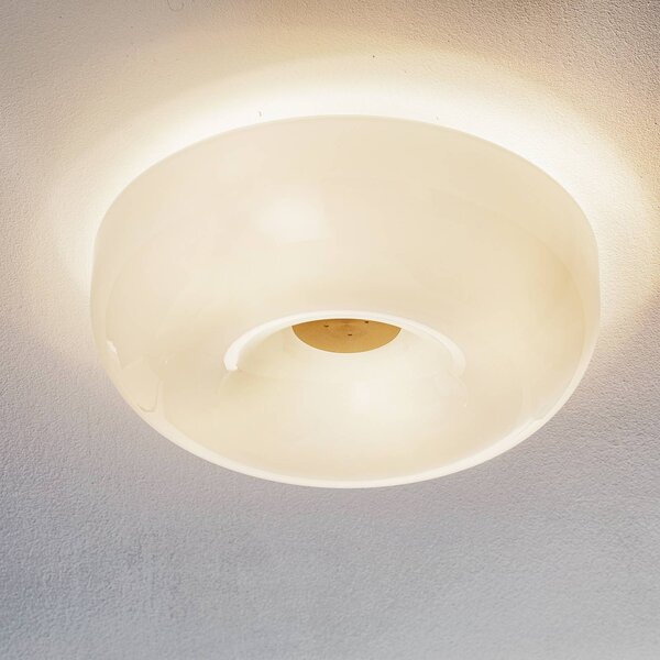 Foscarini Lampa sufitowa designerska Circus piccola, możliwość ściemniania, biały / opal, salon / jadalnia, szkło, design