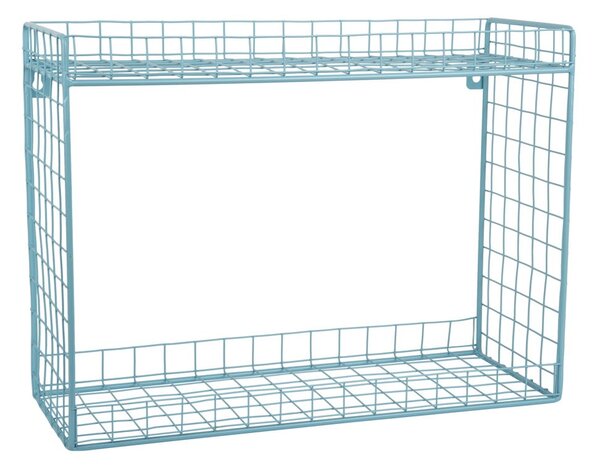 Turkusowa wielopoziomowa stalowa półka 40 cm Reja – PT LIVING