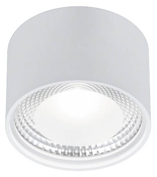 Helestra Reflektor sufitowy LED Kari, możliwość ściemniania, biały / opal, salon / jadalnia, aluminium, nowoczesny
