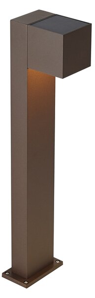 Lampa zewnętrzna rdzawobrązowa 65 cm z LED IP64 ze światłem przyciemnionym i solarnym - Charlene