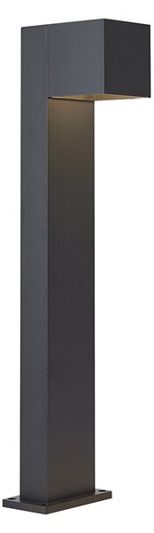 Lampa zewnętrzna czarna 65 cm z LED IP64 ze światłem ściemnianym i solarnym - Charlene