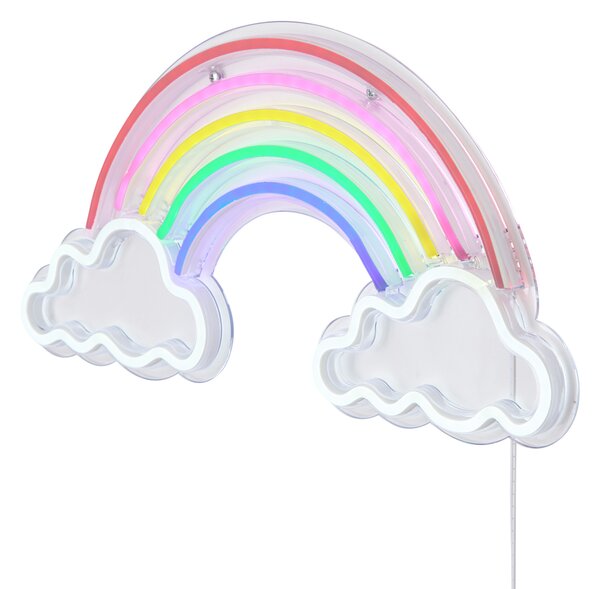 Neonowa lampa ścienna Multicolor z LED - Rainbow
