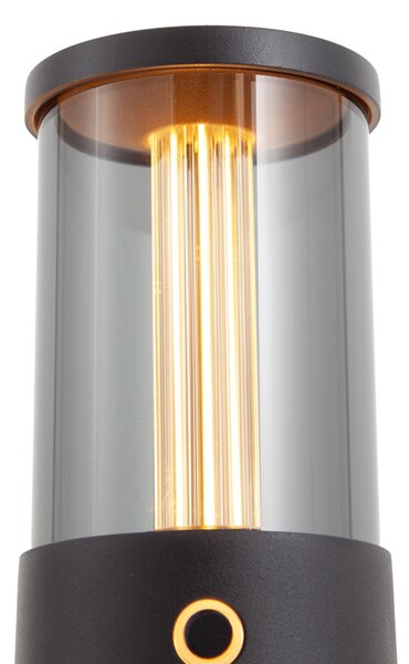 Zewnętrzna lampa stołowa czarna ładowalna z stacją ładującą IP65 - Grill