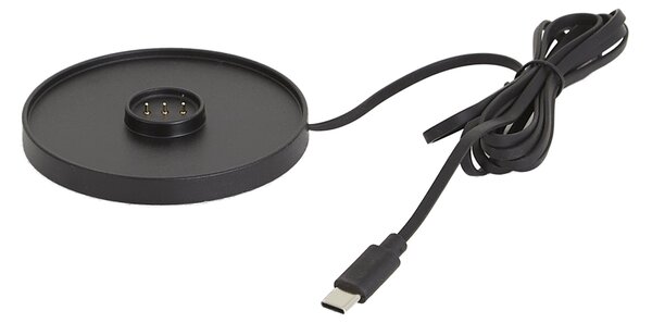 Zewnętrzna lampa stołowa beżowa ładowalna ze stacją ładującą IP65 - Grill