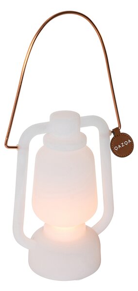 Lampa stołowa akumulatorowa 22 cm IP44 biała - Storm Mini