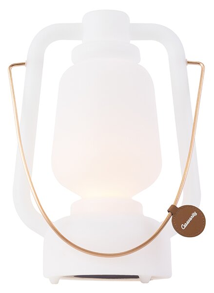 Lampa stołowa akumulatorowa 30 cm IP44 biała - Storm Small