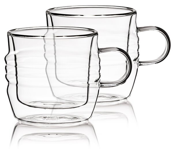 4Home Szklanka termiczna Stripe Hot&Cool 250 ml, 2 szt