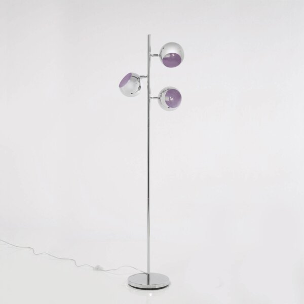 KARE Lampa stojąca CALOTTA, chromowy / srebrny, salon / jadalnia, metal, nowoczesny