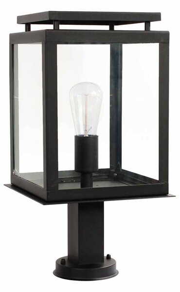 K.S. Verlichting Lampa ogrodowa stojąca De Vecht, czarny, stal szlachetna, nowoczesny
