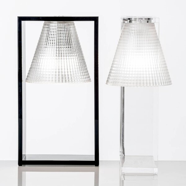 Kartell Lampa stołowa LED Light-Air, czarno-przezroczysta