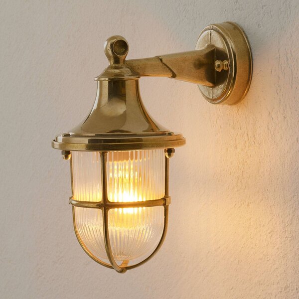 Moretti Luce Kinkiet zewnętrzny OCEAN, możliwość ściemniania, mosiężny / złoty, przedpokój, mosiądz, morski