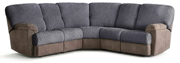 Bi-elastyczne pokrowce MODULO ciemnoszare poduszka oparciowa S (60-90 cm x 50-80 cm)