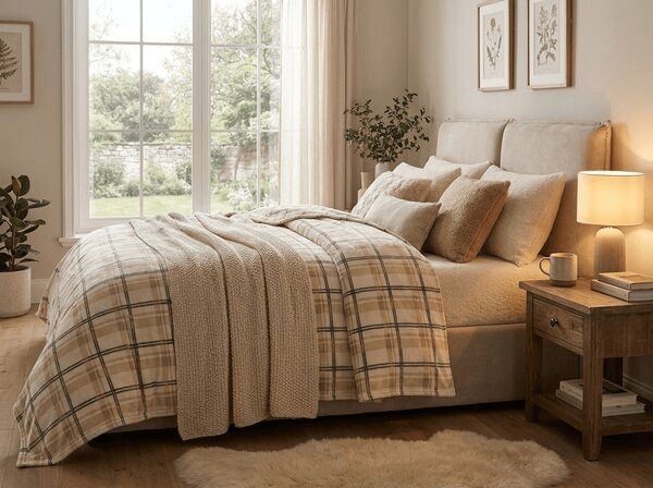 Mikropluszowy koc PLAID, kremowy Rozmiar: 150 x 200 cm