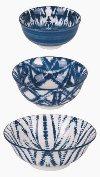 Komplet miseczek z porcelany Ciotole, 3 elem